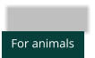 For animals